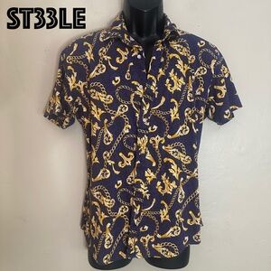 Steele Stretch Body Con Shirt Sleeve Shirt XL Gently worn 100% cotton